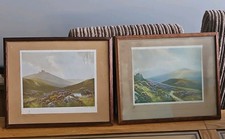 Pair of Vintage Framed Prints by Reginald Daniel Sherrin Dartmoor King Tor & Hay