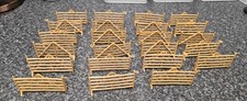 Britains  Farm Fencing  x  23 Brown Plastic Hurdles,  1970's. 1/32 Scale!