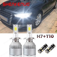 For Audi A6 C6 Headlight Bulbs 120w Xenon White Led Side Light Bulbs 2004-2011