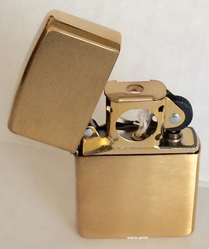 Zippo windproof brushed brass - zippo,