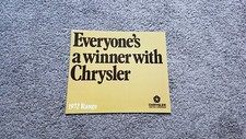 CHRYSLER INC TALBOT AVENGER RANGE SALES BROCHURE 1972-