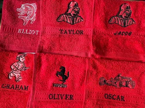 Personalised boys names red - boys,