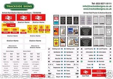 British Rail Station Signs