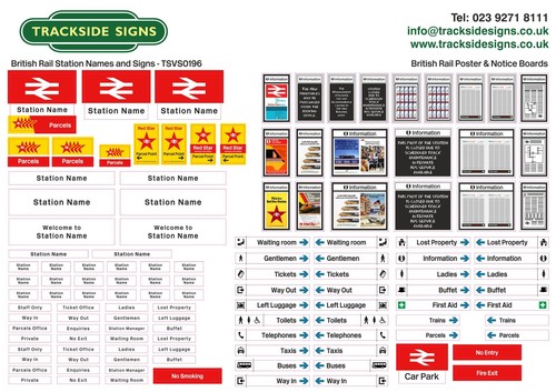 British rail station signs - station,