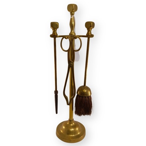 Vintage brass fireplace - brass,