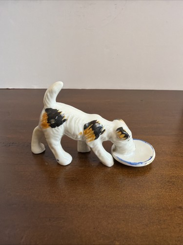 Vintage 1940s porcelain dog - vintage,