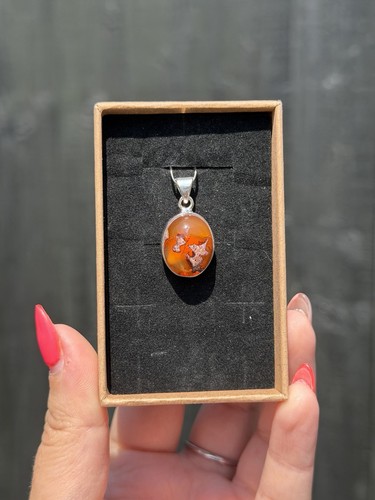 Mexican fire opal - opal, s925