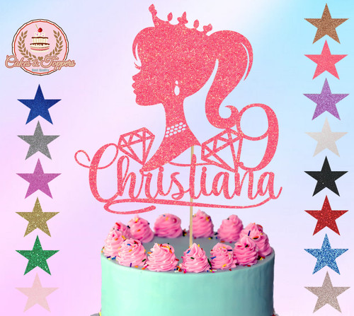 Barbie accessories cake topper - barbie,