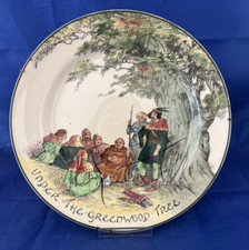 Royal Doulton Under The Greenwood Tree Plate 1914 - 1938 VGC - FREE POSTAGE
