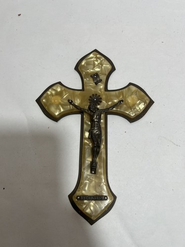 Antique wooden crucifix - wooden,