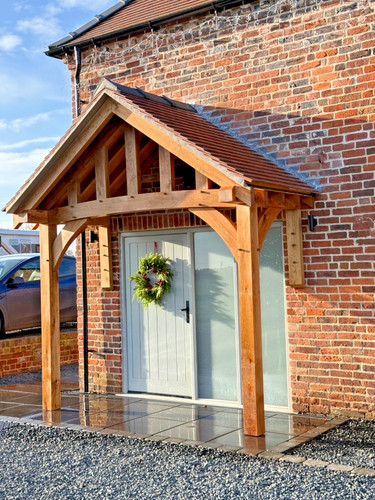 Bespoke oak porch - frame, |