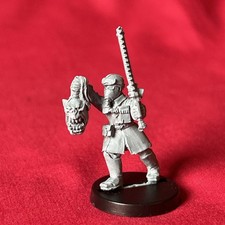 Steel Legion Sergeant With Ork HeadMetal OOP Imperial Guard Warhammer 40k (P61)