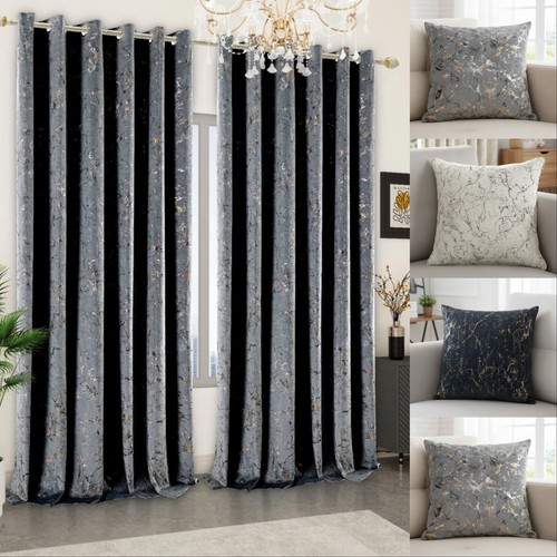 Thick crushed velvet curtain - crushed,