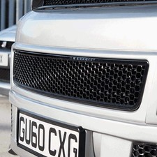 For VW T5.1 Transporter Bumper Grille Mesh Honeycomb (Gloss Black) Painted and R