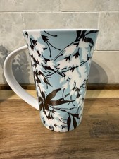 Gorgeous Johnson Brothers Tall Blue Floral Porcelain Mug Excellent Condition
