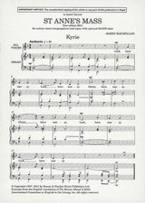 St Anne's Mass Choral score