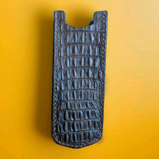 Vertu Signature S Mobile Phone Brown Croc Alligator Leather Custom Case Cover