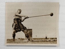 Alistair Stewart Hammer Throw Kilt Hackney Wick London Athletics 1934 VTG Photo