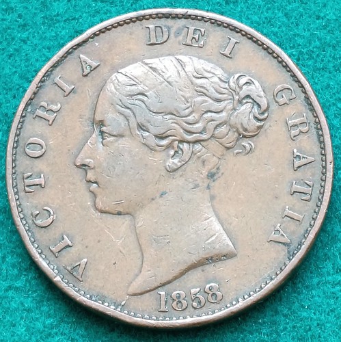 1858 victoria half - victoria,