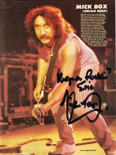 Uriah heep mick box - box, livin