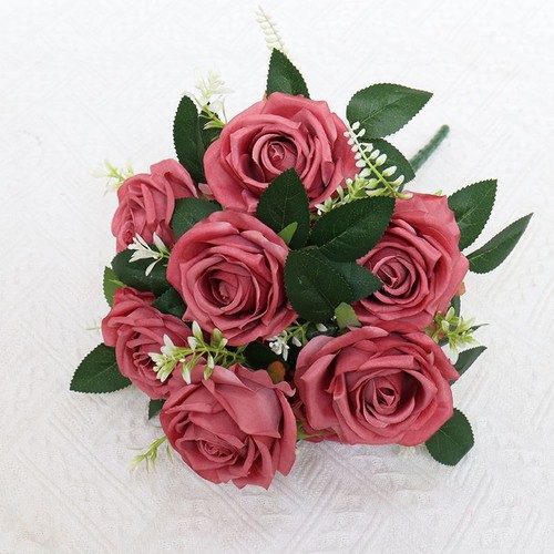 Head artificial rose bouquet - artificial,