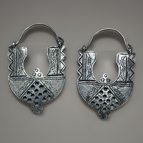 Vintage tuareg tribal earrings - vintage,