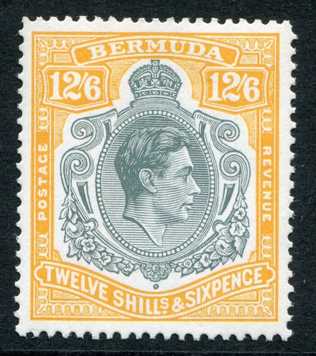 Bermuda 1938 perf 13 12s6d - perf.,