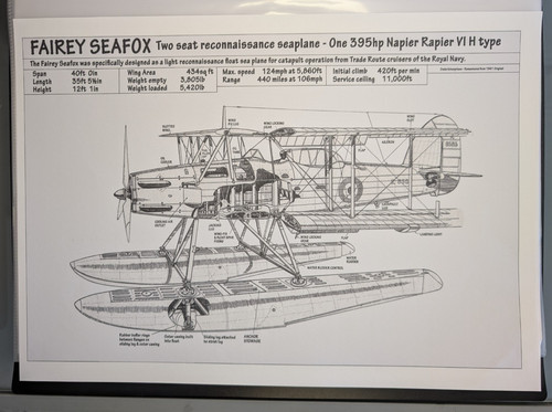 Cutaway diagram fairey seafox - fairey,