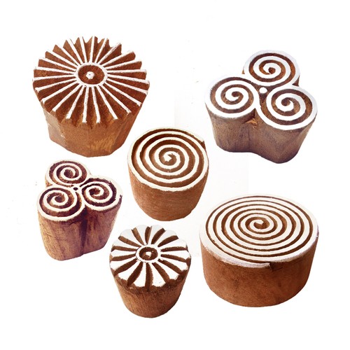 Pottery ethnic swirl pattern - ethnic,