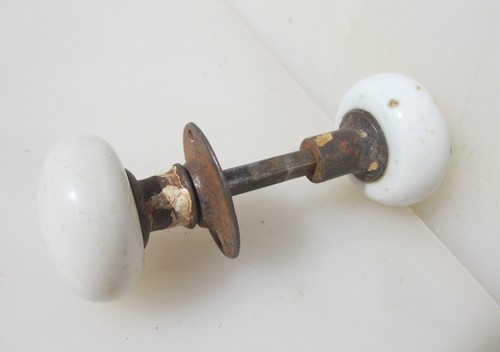 Vintage ceramic door - ceramic, handles