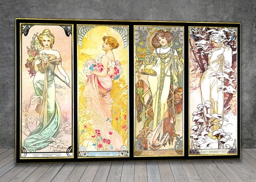 Alphonse mucha the seasons - the,
