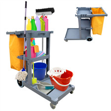 Tier cleaning trolley on - trolley,