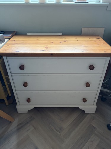 Solid pine chest drawers 3 - pine, of