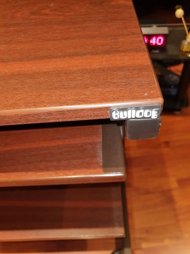 Computer desk with shelves - desk,