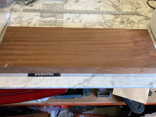 Mahogany timber planed - board,