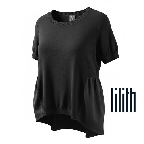 Lilith black knit and cotton - -,