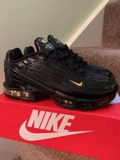 Mens UK9 Nike Air Max Plus TN3 Tuned Black Gold UK 9