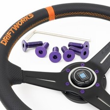 6x Purple Steering Wheel Bolts