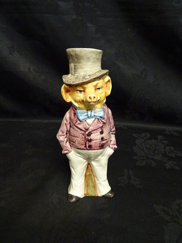 Rare antique porcelain pig - antique,