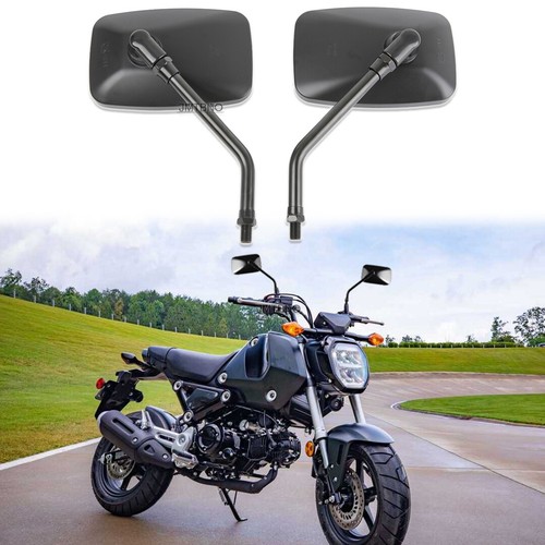 Black motorcycle rear mirror - motorcycle,