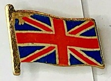 Vintage British union jack Flag Badge Sticker insert variety 1970's 22 x 17 mm 
