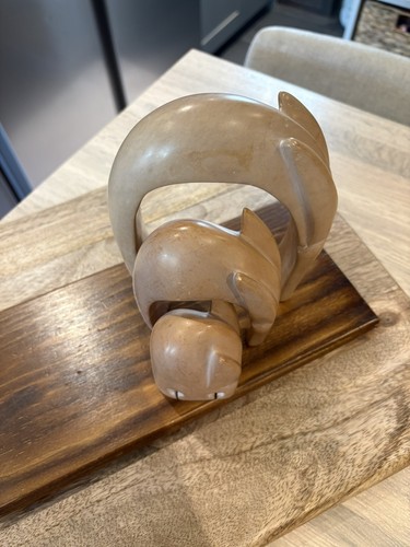 Vintage hand carved soapstone - vintage,