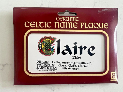 Celtic name plaque - name,