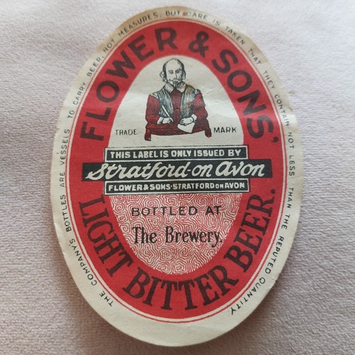 Flowers beer label - flowers,