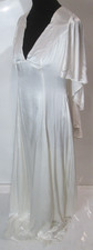 Monsoon Bridal Ivory Plain Cape Effect Sleeveless Long Wedding Dress UK Size 10