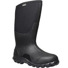 Bogs Classic High Mens Waterproof Rubber Neoprene Wellies Boots Black