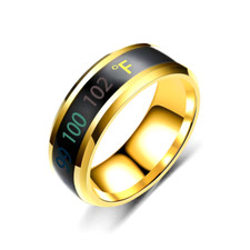 Smart Stainless Steel Multifunctional Ring for Couple Mood Feeling Intelligent