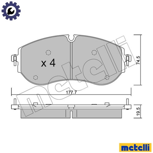 Brake pad set - brake,