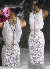 Asos white silver sequin cut