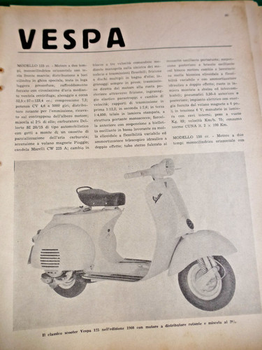 Item advertising vespa - vespa, piaggio